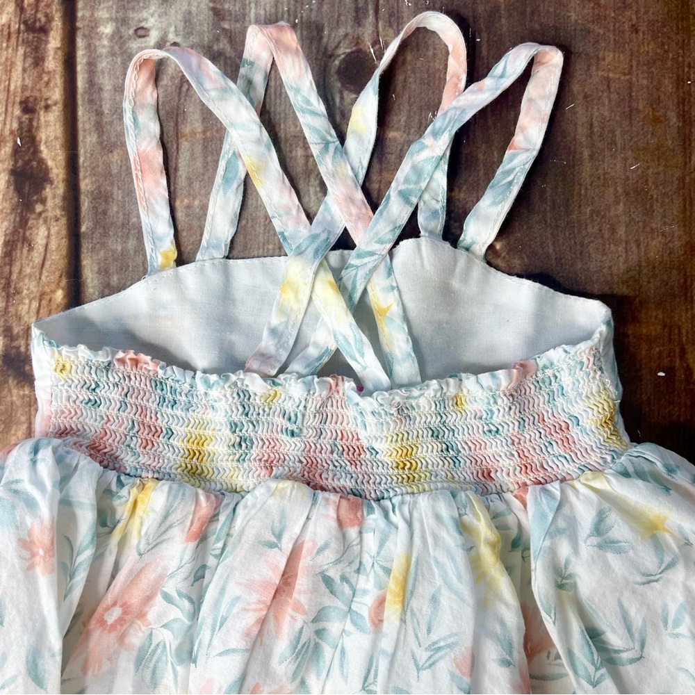 Tommy Bahama Girls white floral dress. Size 3T - Picture 3 of 6